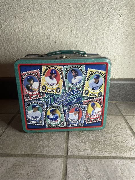 Vintage Dodgers Metal Lunch Box 